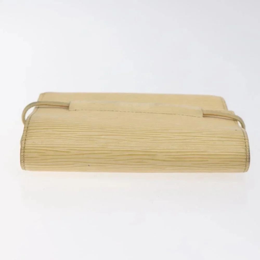 LOUIS VUITTON Epi Porte Monnaie Elastic Wallet Vanilla M6366A LV Auth 130577 - Picture 13 of 16